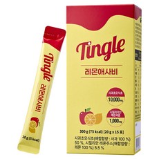 Tingle 檸檬蘋果醋條 15入, 1個, 300g