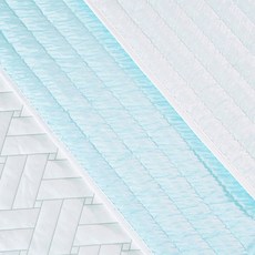 Brobro Huvis Duraron 涼感雙面涼墊, 涼感墊, 白色 + 藍色