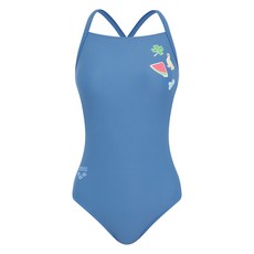 아레나 스티커 원피스 드롭백 수영복 A5BL1LO12