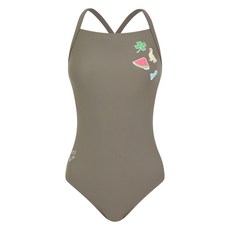 아레나 스티커 원피스 드롭백 수영복 A5BL1LO12