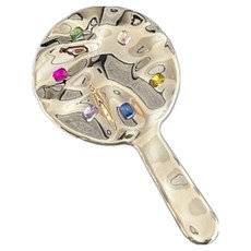 B.TO.WIN 文青風手拿鏡 圓形 小款, 1個, 珠寶水波紋