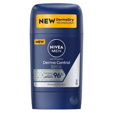 NIVEA 妮維雅 MEN 96H超能科研制汗爽身乳膏 男士 Derma Dry 4X 精準制汗, 50ml, 1瓶