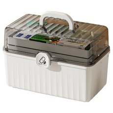 Saebom Living 3層特大號急救箱 白色, 1個