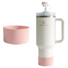 깨비다 스탠리 호환 실리콘 바닥 커버 71mm, 라이트핑크, 2개