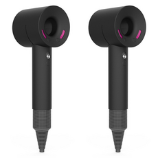 Misoroun 簡約矽膠吹風機保護套 2入, 黑色