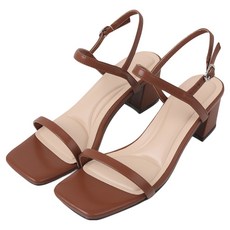 슈펜 여성용 베이직 투 스트랩 샌들 5cm HPWWNFS401