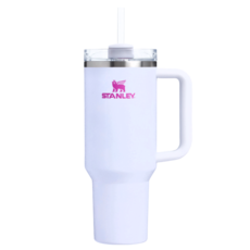 STANLEY 冒險系列 吸管隨手杯2.0, 1.18L, 冰霜白, 台灣公司貨, 1個