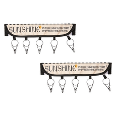 Select2You 帽子收納整理 5夾式掛架, 米色, 2個