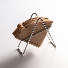 JVR 全不鏽鋼手沖咖啡濾紙架, 銀灰色, 1個, 1入