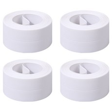 마켓플랜 초강력 다용도 싱크대 틈새 방수 테이프 화이트 대형, 4개