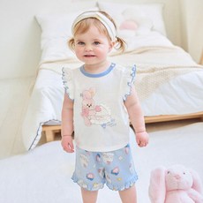 mollimelli friends 女童 Sugar Berry 荷葉邊居家服套裝