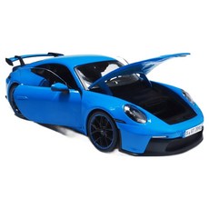 Maisto 1:18 2022 保時捷 911 高級版 壓鑄 GT3, 藍色, 1個
