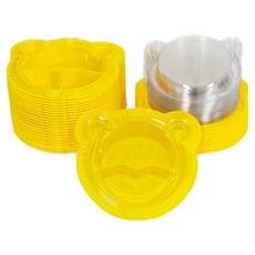 PAMIRE 帕米爾 小熊野餐便當盒 30p + 盒蓋 30p 套組, 1套