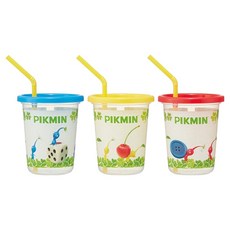 Skater 任天堂 PIKMIN 學習杯 3入組 SIH3ST, 1套, 黃色, 藍色, 紅色, 320ml
