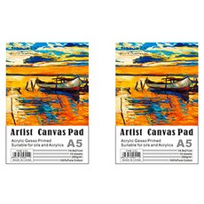 可撕式帆布畫本 白色 10p x 2件, 棉帆布