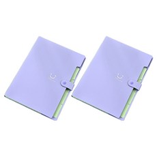 Wax Store A4文件夾 活頁夾, 2個, 紫色