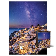 聖托里尼的星夜 芭比拼圖, 1000件, 1個, 混合色