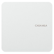 CASA MiLA 粉彩方形電磁爐墊 22cm, 象牙白, 1個