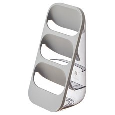 클래식홈 3단 스탠딩 물빠짐 다용도 수저꽂이 수저통, 1개, 그레이