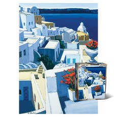 산토리니의 제라늄 바비퍼즐, 1개, 혼합색상, 500피스