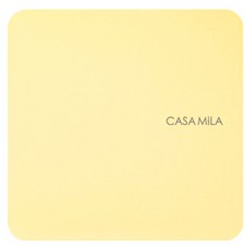 CASA MiLA 粉彩方形電磁爐隔熱墊 18cm, 黃色, 1個