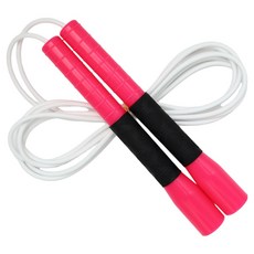 JFROPE Hurricane 高速跳繩, 粉紅色 + 白色繩, 1個