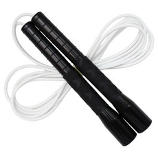 JFROPE Hurricane 高速跳繩, 黑色 + 白色繩, 1個