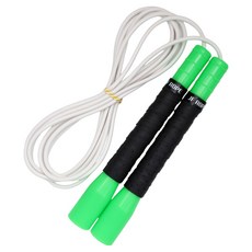 JFROPE 龍捲風競速跳繩, 1個, 綠色 + 白色繩