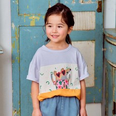 First Blue 兒童透氣三片式剪裁短袖T恤