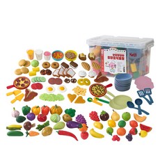 Kes.B 遊戲軟Q綜合食物模型119件組, 1套, 混合色