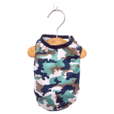 SassyDog 寵物服飾 冷感背心, 迷彩綠, 1件