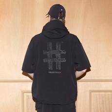 Beentrill 連帽寬鬆短袖Anorak BA242WT001