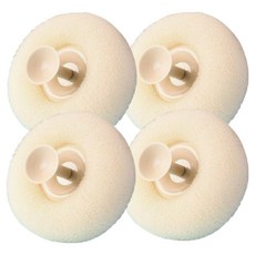 Yeobihome 海綿沐浴球, 黃色, 4入, 1個