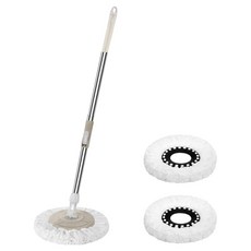 오코로 원형 물걸레 청소 밀대 + 걸레 2p 세트, 1세트