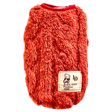 SassyDog 寵物保暖衣, 紅色, 1件