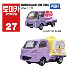 TOMICA 27速霸陸蛋糕車, 1個, 混色