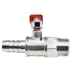 新多多小舖 單口瓦斯考克 四分外牙+4分插心, CT052700, 1個