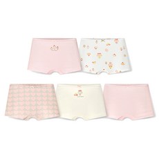 unifriend 女童 Sweet Candy 學生四角內褲 平口褲 5件組