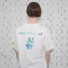 Beentrill 男女通用 都市園藝 水彩印花 寬鬆版型 短袖T恤 BA242TS013