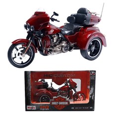 Maisto 哈雷戴維森摩托車三輪車 2021 CVO Tri GLIDE 玩具 1:12, 紅色, 1個