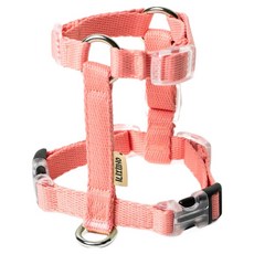 아띠지기 강아지 H형 하네스 가슴줄, 코랄, 1개