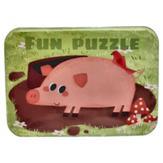 娃娃國 木質拼圖5合1套組 家禽, 1組