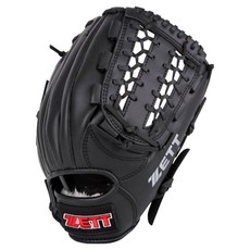 ZETT 全方位合成皮棒球手套 右投用 BPGK-EBK115, 黑色, 1個