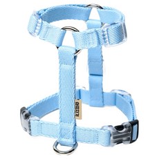 아띠지기 강아지 H형 하네스 가슴줄, 스카이블루, 1개
