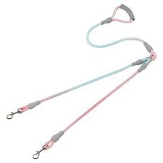 파스텔펫 반려동물 트윈 그라데이션 리드줄, 핑크, 1개