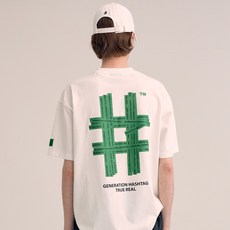 Beentrill 綠色Hashtag T恤 BA252TS002