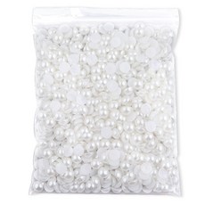 유니아트 대용량 반쪽진주 세트 원 12mm, 흰색, 1세트