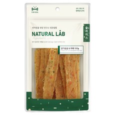 네츄럴랩 강아지 슬라이스 간식, 혼합맛(닭가슴살/야채), 100g, 1개