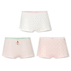 unifriend 女童櫻桃披風莫代爾四角內褲3件組