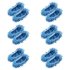 JUST PICK 超細纖維清潔拖鞋, 12個, 藍色